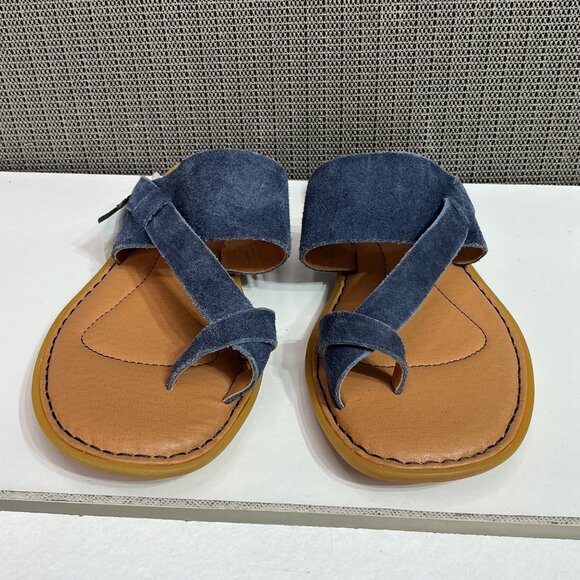 Blue Veda Leather Toe-Loop Sandals Size 7M Women's - Picture 4 of 8